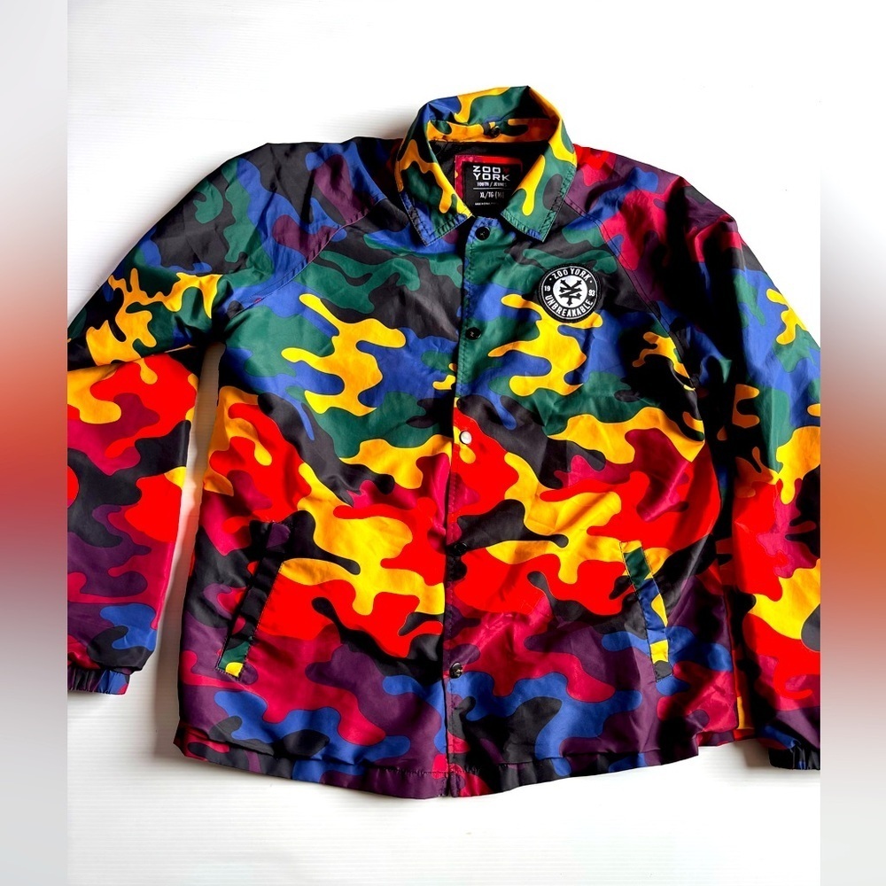 Zoo York Multicolor Camo Jacket Youth Size 14